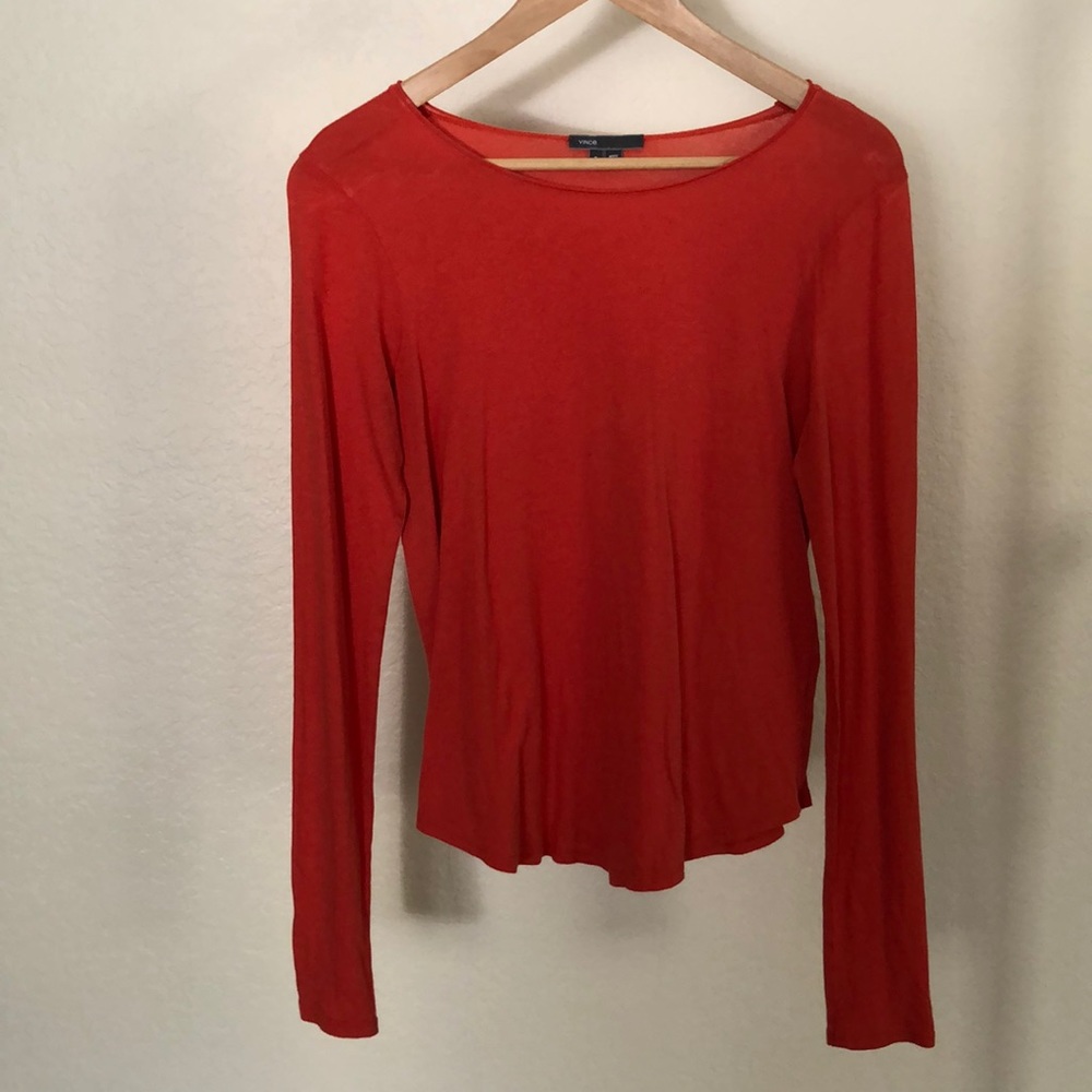 Orange Long sleeve top